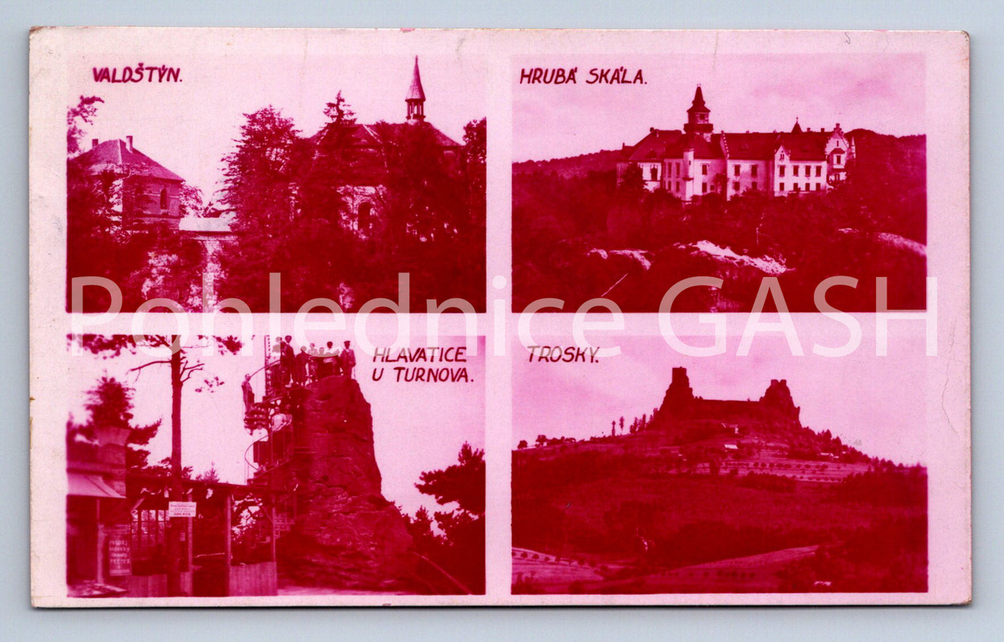 Postcard BOHEMIAN PARADISE - COLLAGE (ST6473)