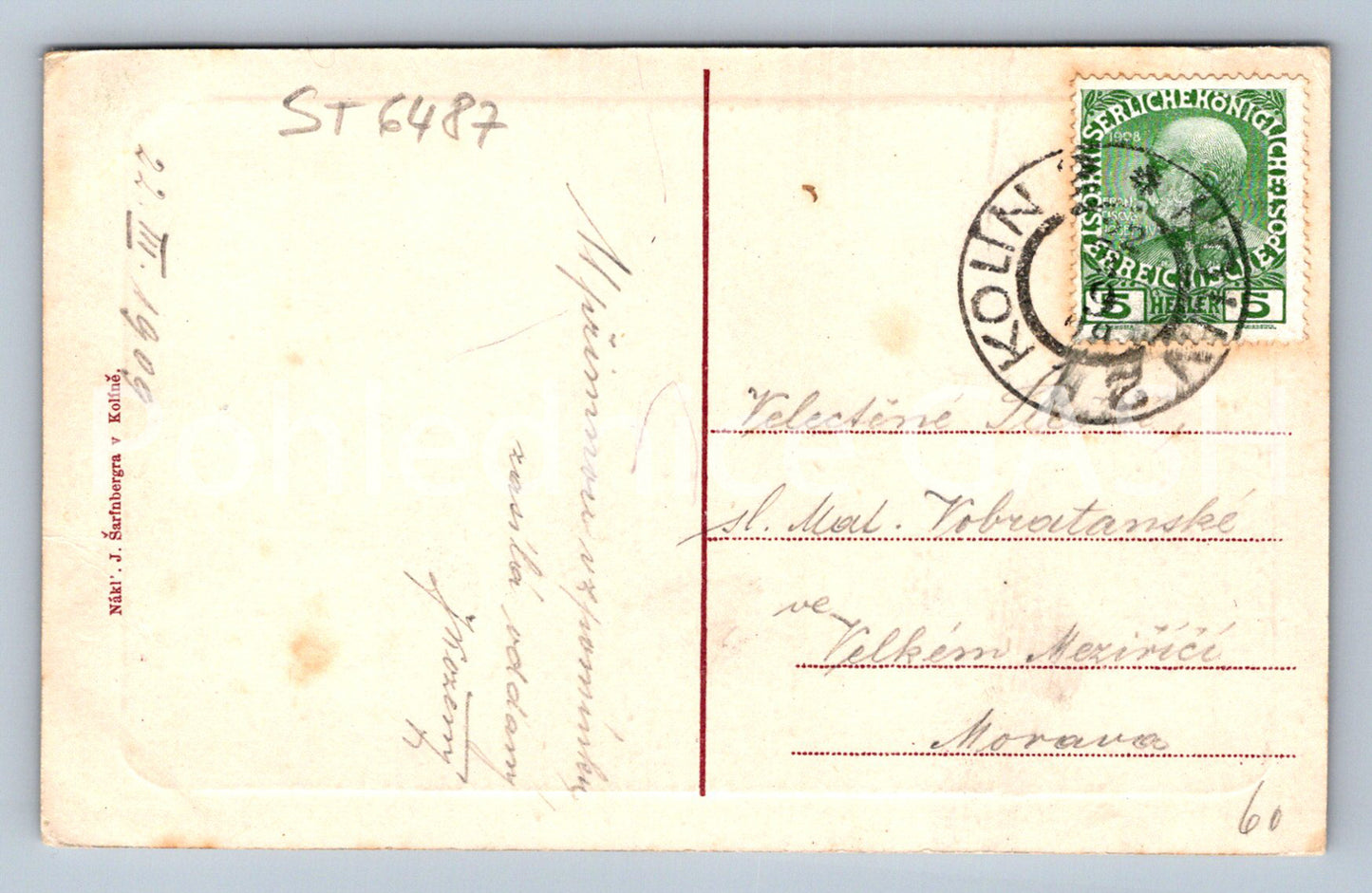 Postcard KOLIN (ST6487)