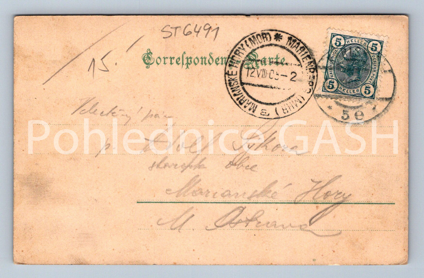 Postcard KARLOVY VARY (ST6491)