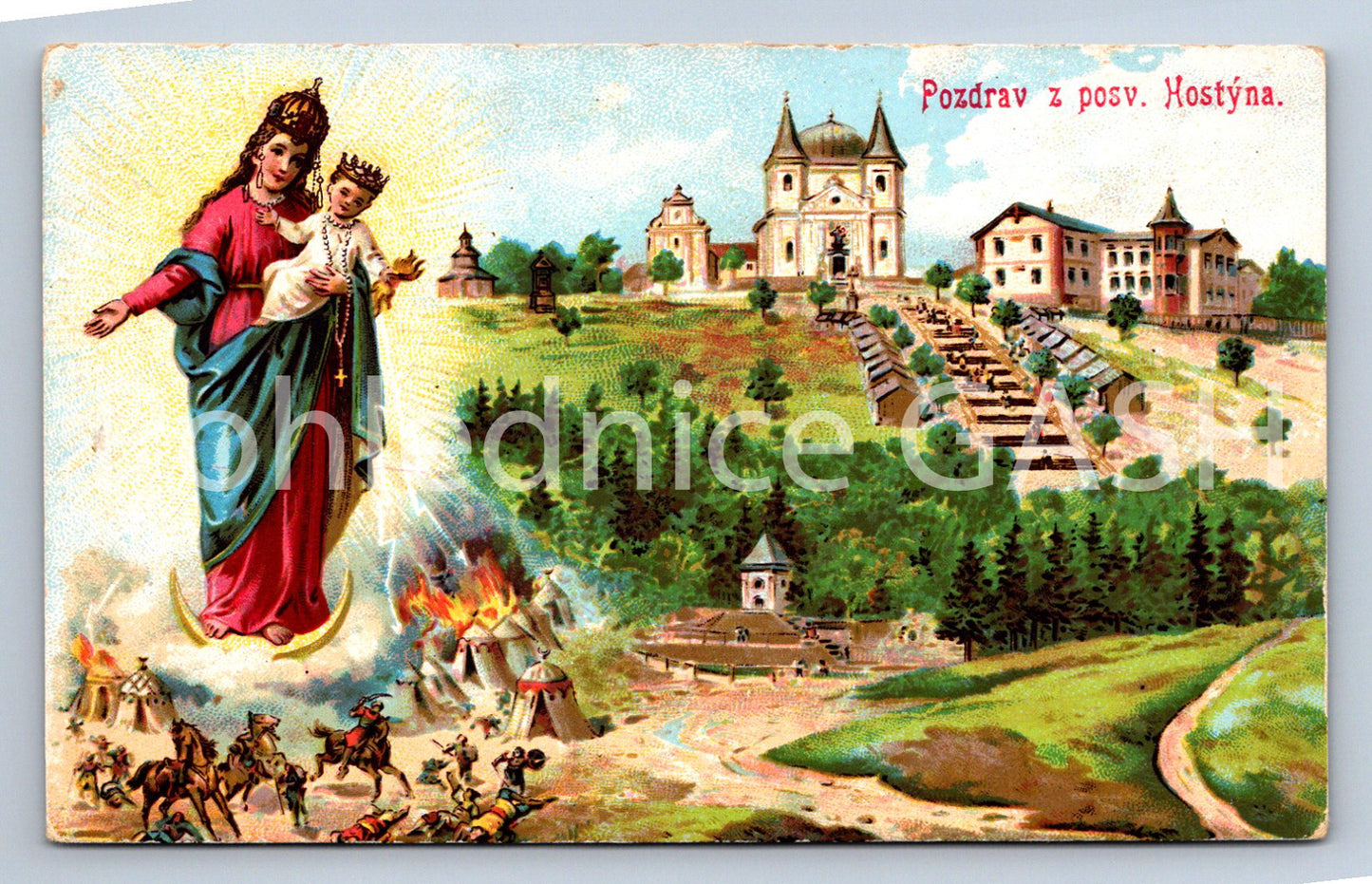 Postcard HOSTÝN (ST6496)