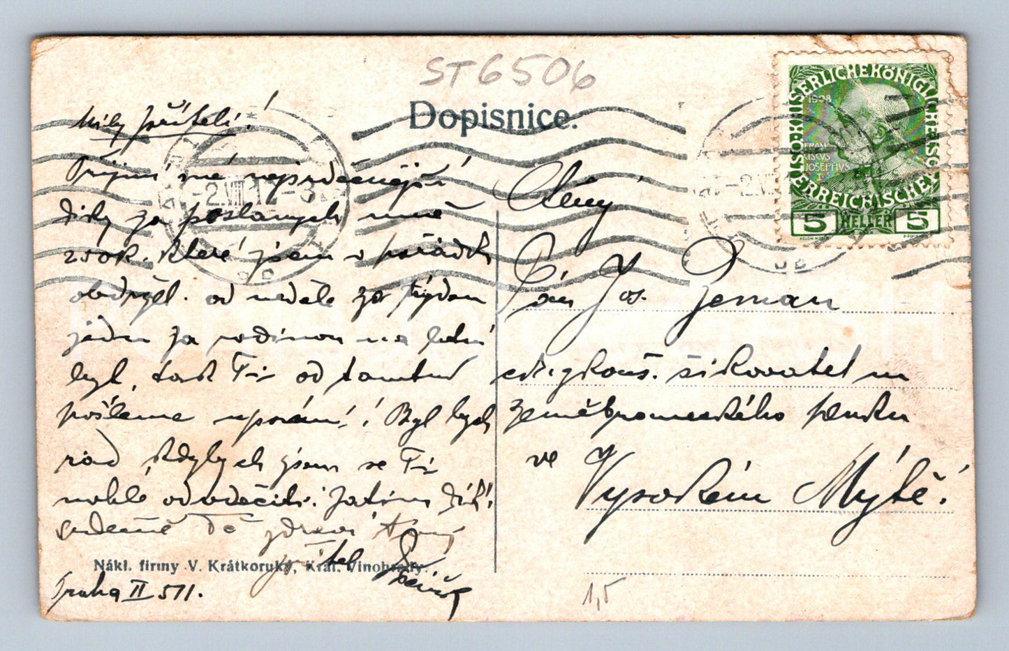 Postcard PRAGUE - FRANCIS JOSEPH STATION (ST6506)