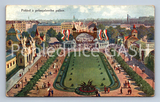 Postcard VIEW FROM THE INDUSTRIAL PALACE IN PRAGUE (ST6507)