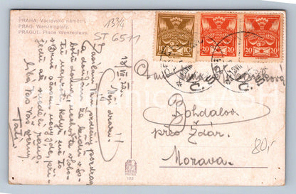 Postcard PRAGUE - WENCESLAWS SQUARE (ST6511)