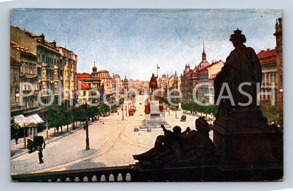 Postcard PRAGUE - WENCESLAWS SQUARE (ST6511)