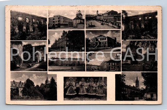 Postcard LIPNIK N. BEČVOU - HELŠTÝN - COLLAGE (ST6526)