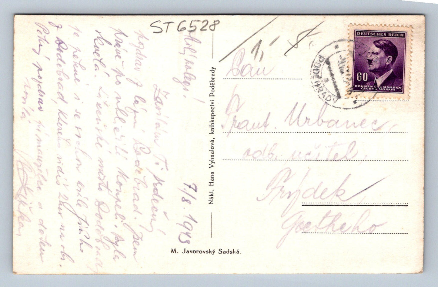 Postcard LÁZNĚ PODEBRADY - COLLAGE (ST6528)