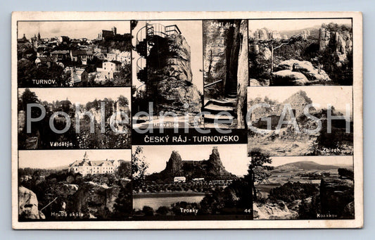 Postcard BOHEMIAN PARADISE - TURNOV REGION - COLLAGE (ST6529)