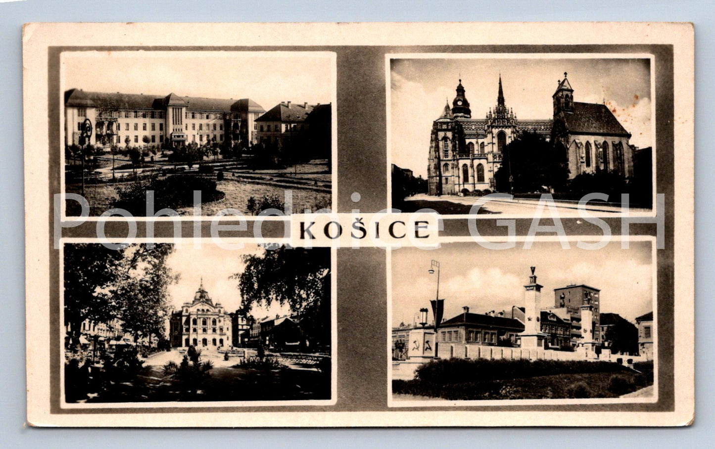 Postcard KOŠICE - COLLAGE (ST6531)