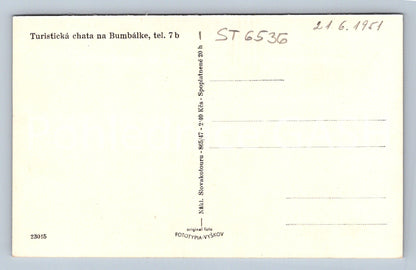 Postcard TOURIST COTTAGE ON BUMBÁLKA (ST6536)