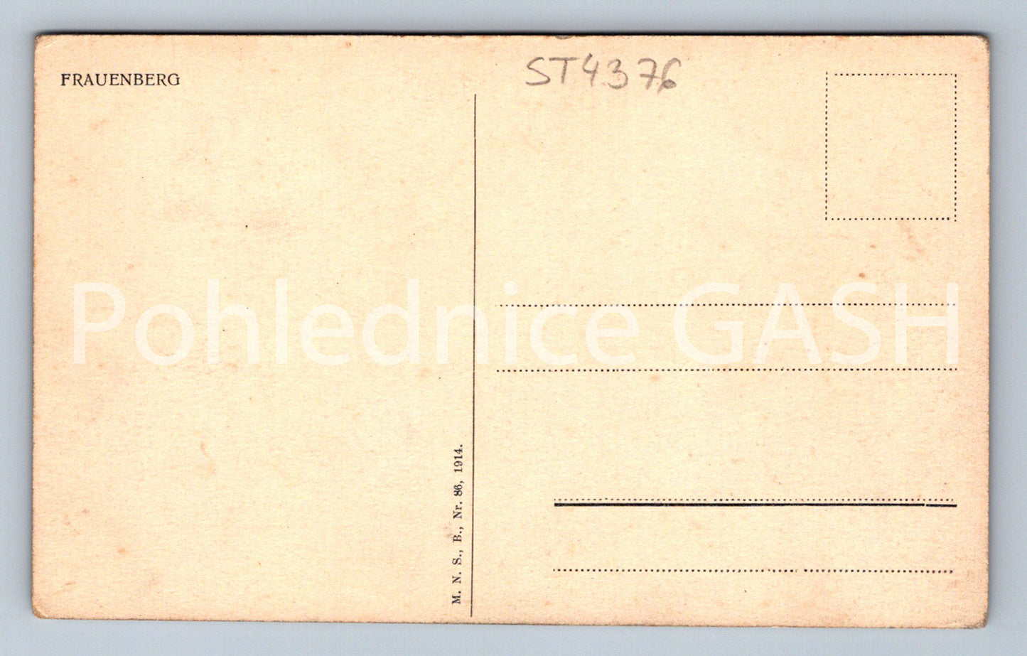 Postcard FRAUENBERG (ST4376)