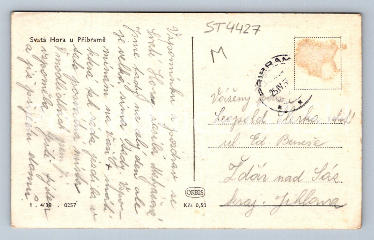 Pohlednice SV. HORA U PŘÍBRAMĚ (ST4427)