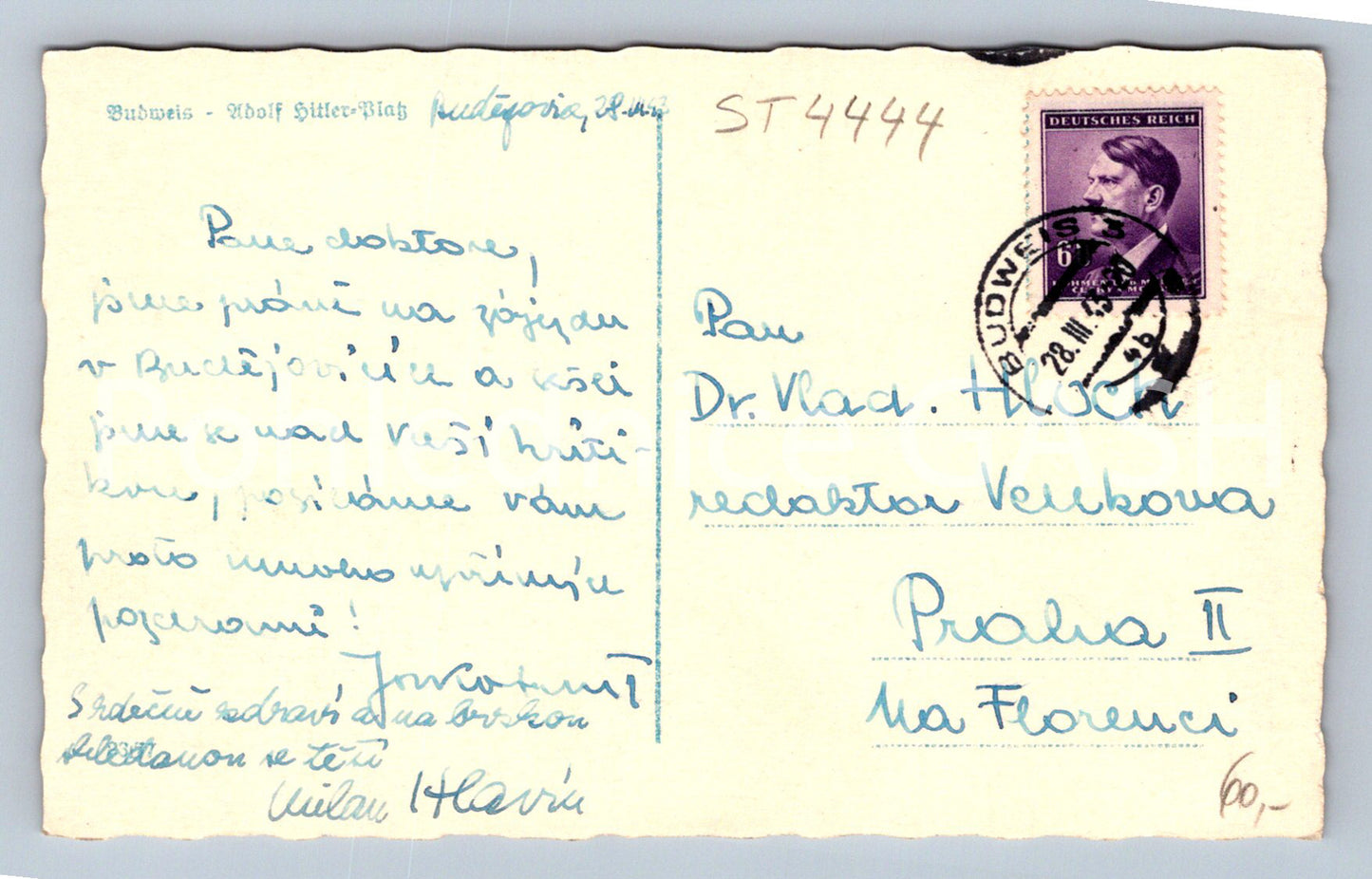 Pohlednice BUDWEIS (ST4444)