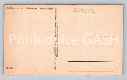Pohlednice GABLONZ A. N., SUDETENGAU, STADTTHEATER (ST4583)