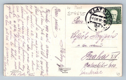 Postcard KLATOVY - ENTRANCE TO THE CITY PARKS (ST4635)