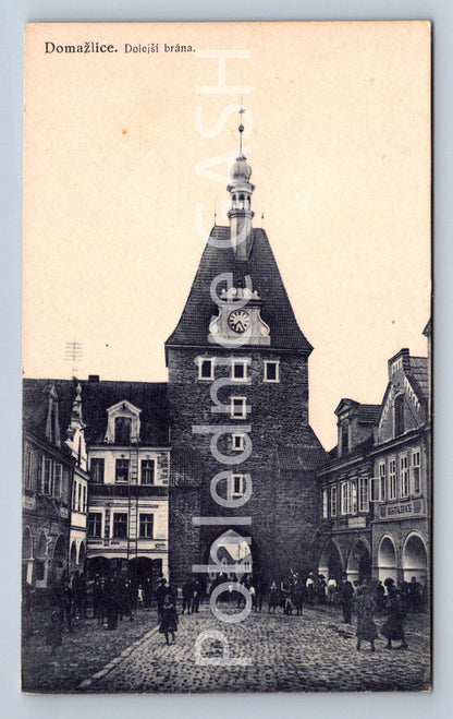 Postcard DOMAŽLICE - LOWER GATE (ST4639)