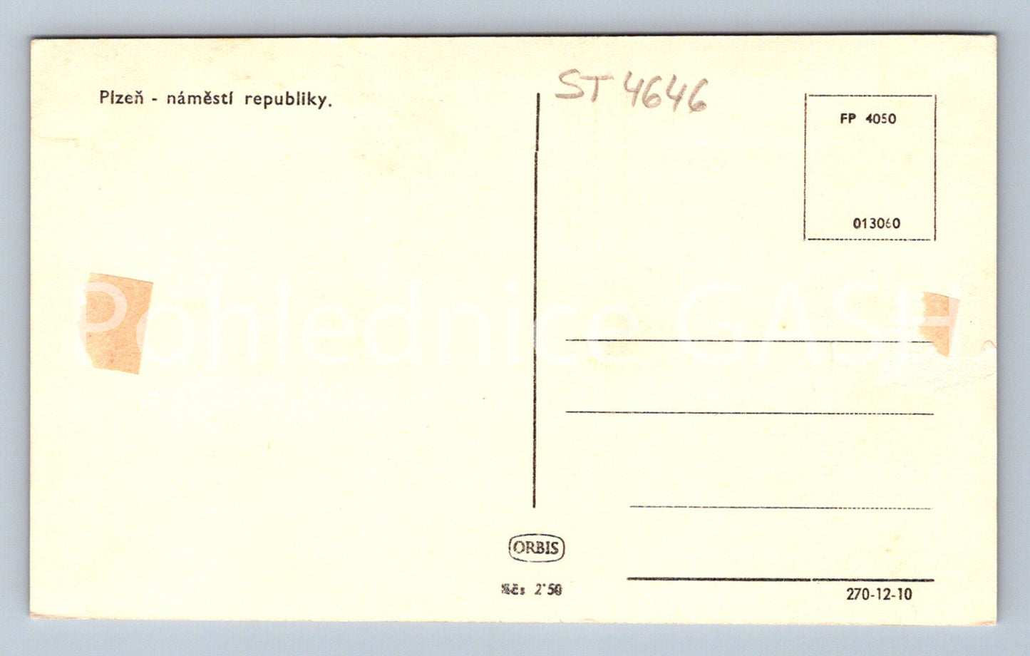 Postcard PILSEN (ST4646)