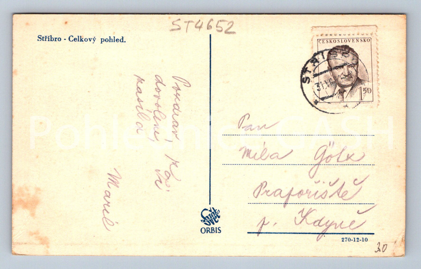 Postcard SILVER - GENERAL VIEW (ST4652)