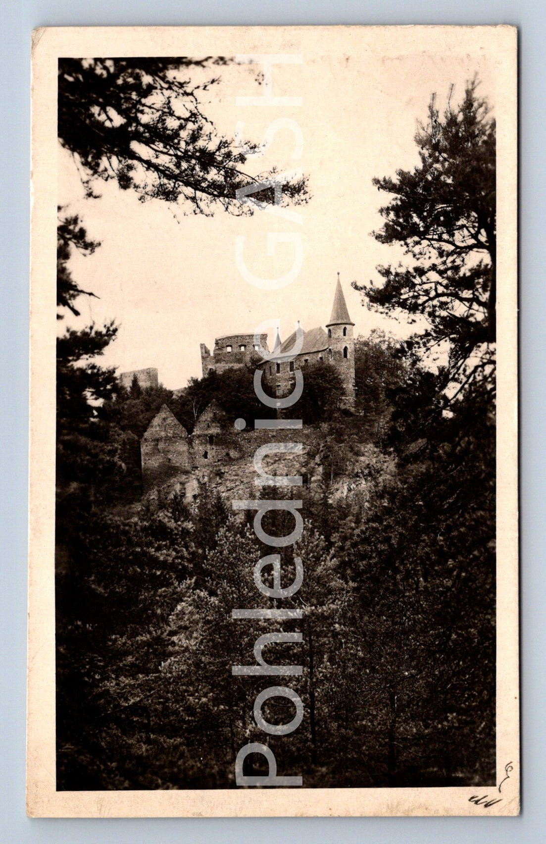 Postcard VELHARTICE CASTLE IN ŠUMAVÁ (ST4655)