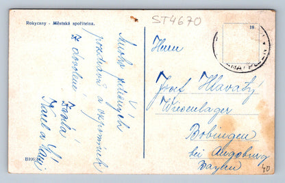 Pohlednice ROKYCANY - MĚSTSKÁ SPOŘITELNA (ST4670)