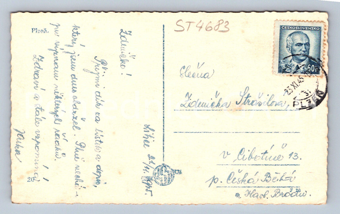 Postcard PILSEN (ST4683)