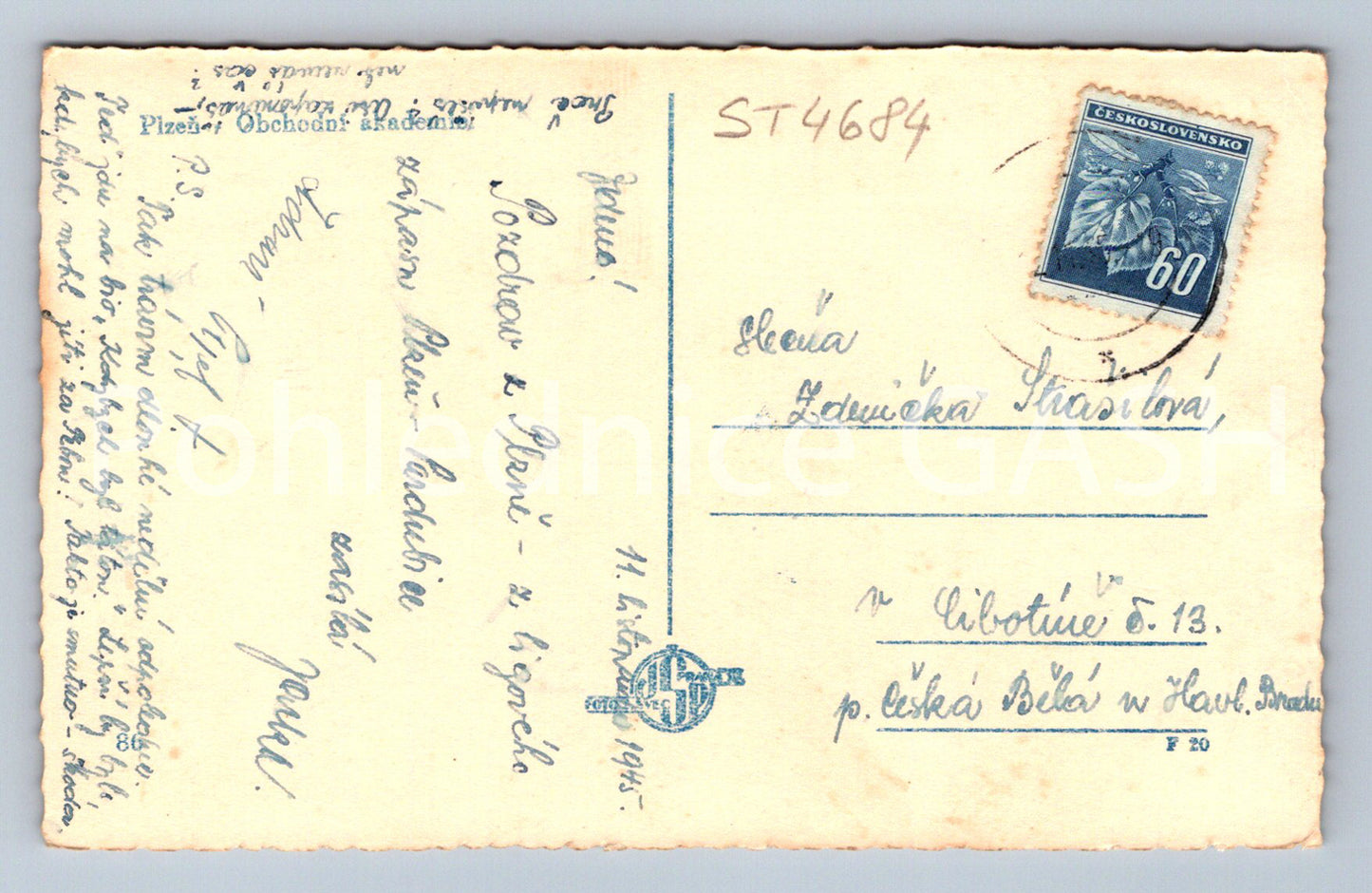 Postcard PILSEN (ST4684)