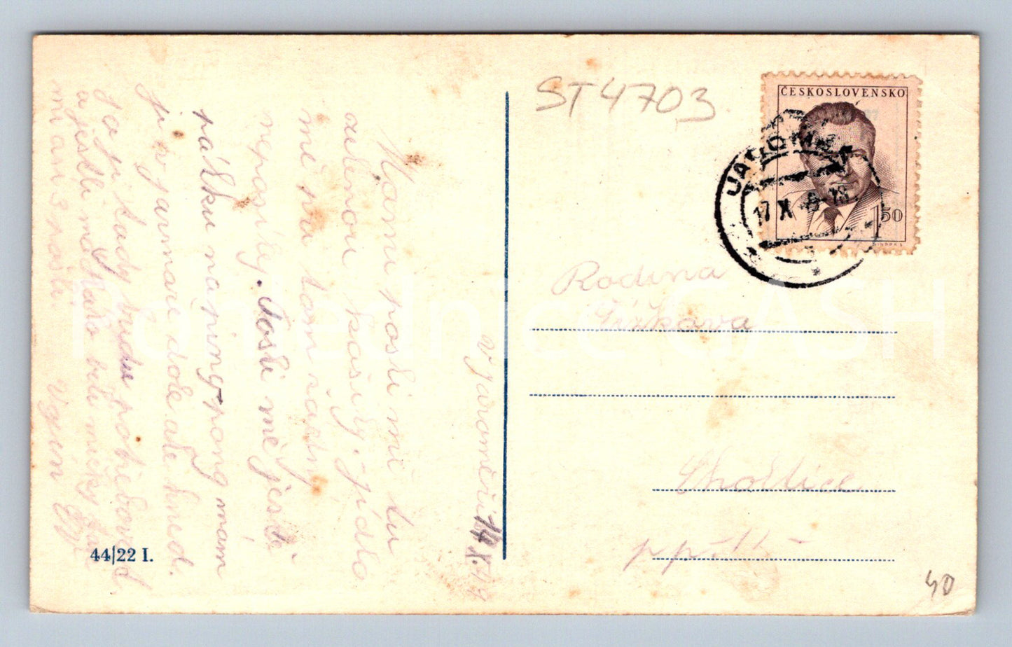 Postcard JAROMĚŘ - COLLAGE (ST4703)