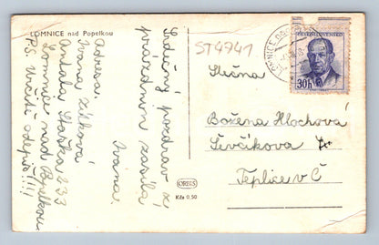 Postcard LOMNICE NAD POPELKOU (ST4741)