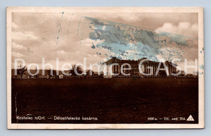 Postcard KOSTELEC NAD ORLICÍ - ARTILLERY BARRACKS (ST4743)
