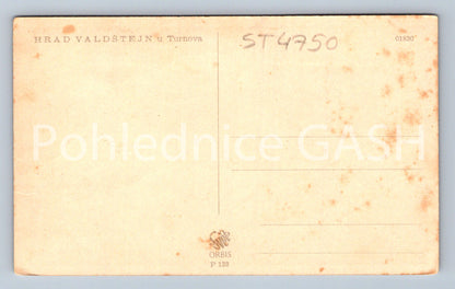 Postcard VALDSTEJN CASTLE U TURNOVA (ST4750)