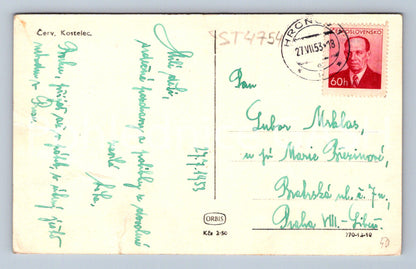 Postcard ČERV. KOSTELEC (ST4754)