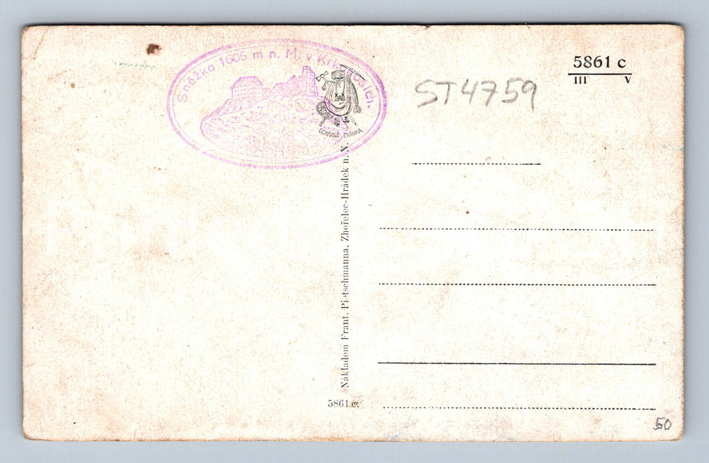 Postcard KRKONOSE (ST4759)