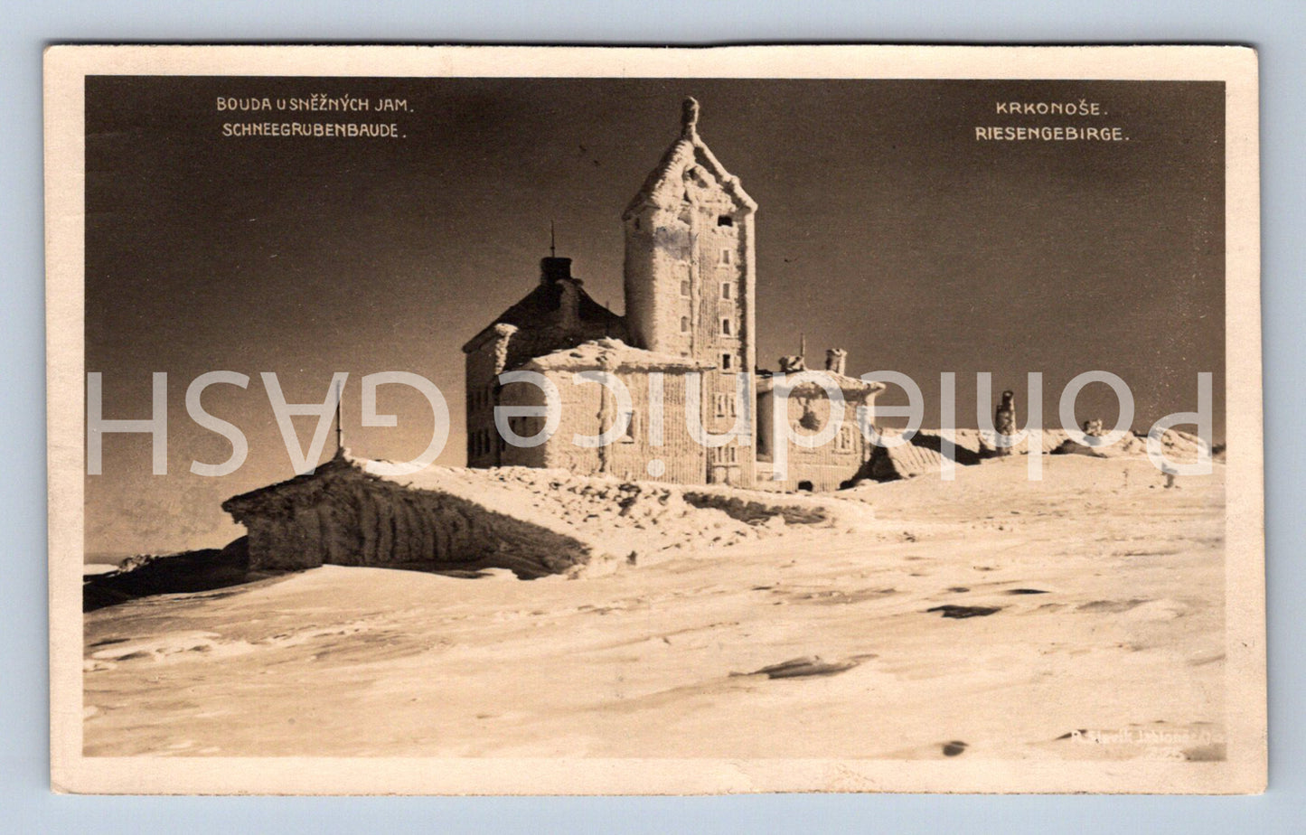 Postcard KRKONOSE - SHED BY SNOW PITCHES (ST4760)