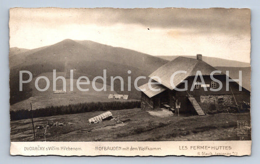 Postcard DVORACKA WITH WOLF'S COMB (ST4763)