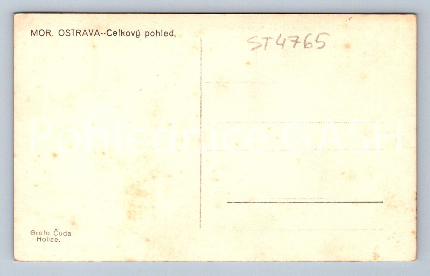 Postcard MORAVIAN OSTRAVA (ST4765)