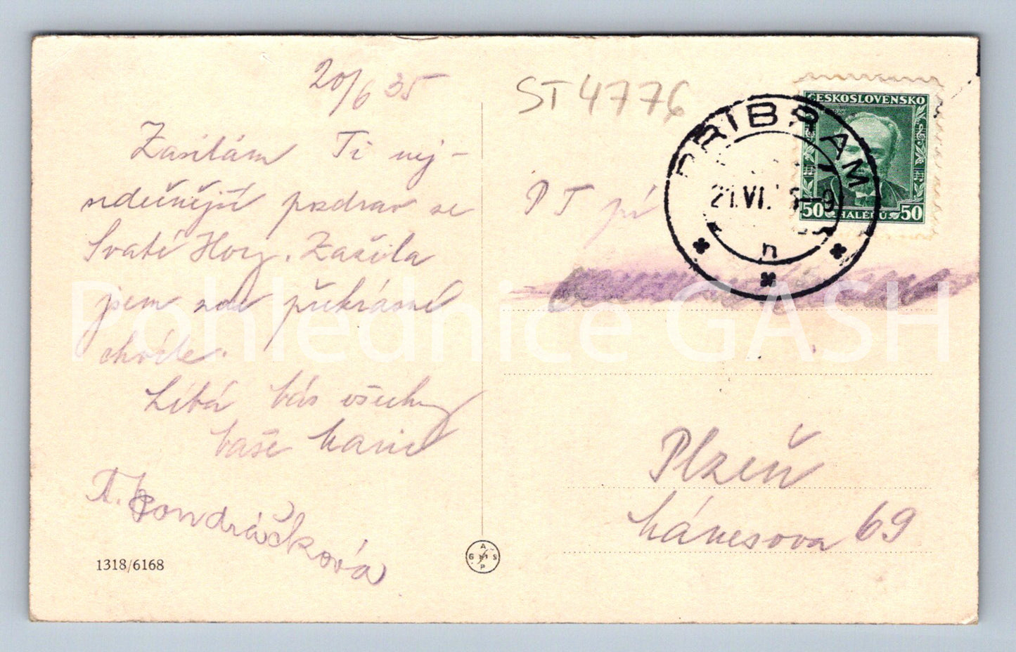 Postcard ST. HORA U PŘÍBRAMĚ (ST4776)