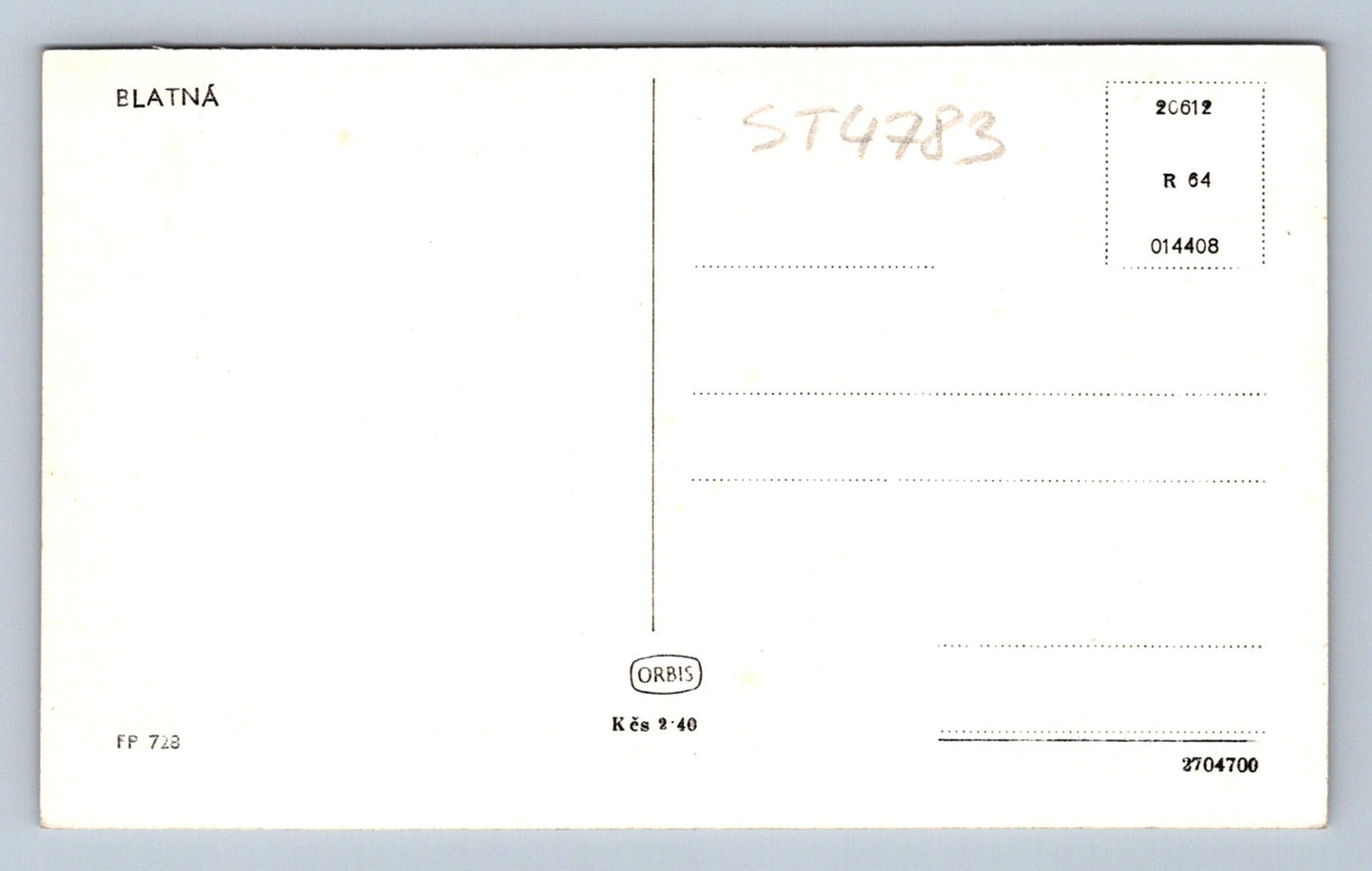 Postcard MUDDY (ST4783)