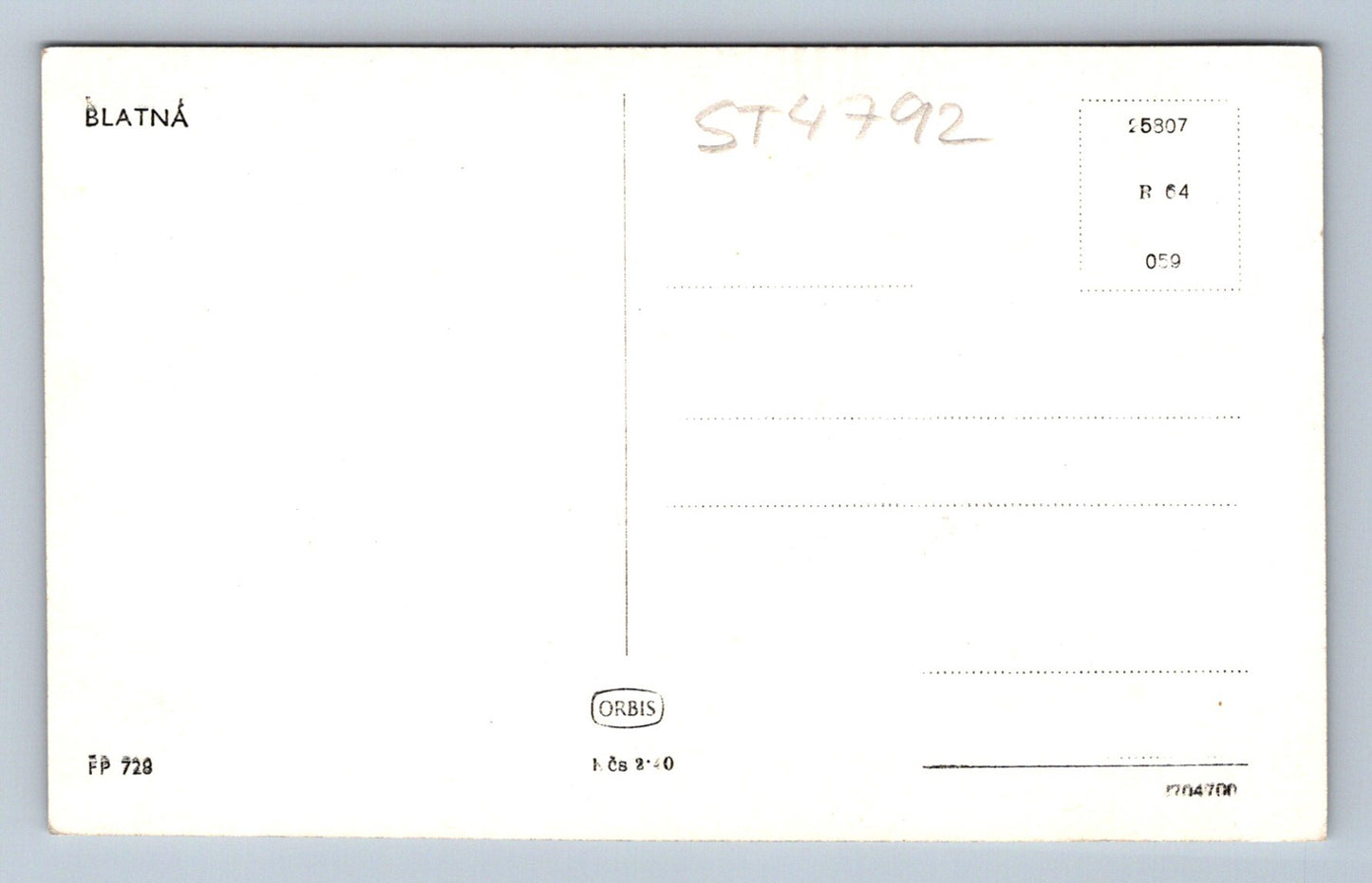 Postcard MUDDY (ST4792)