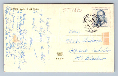 Postcard BOHEMIAN PARADISE - ROUGH ROCK (ST4810)