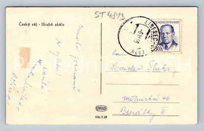 Postcard BOHEMIAN PARADISE - ROUGH ROCK (ST4813)