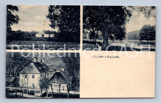 Postcard RATIBOŘICE - COLLAGE (ST4818)
