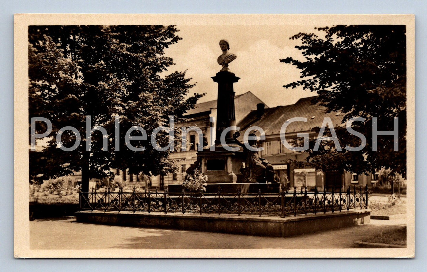 Postcard ČESKÁ SKALICE - MONUMENT TO BOŽENA NĚMCOVÁ (ST4820)