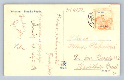 Postcard KRKONOSE - PRAGUE SHED (ST4822)