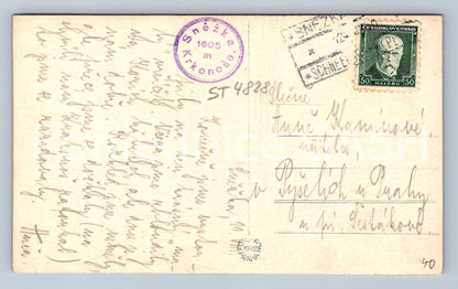 Postcard KRKONOSE MOUNTAINS - SNOW WHITE (ST4828)