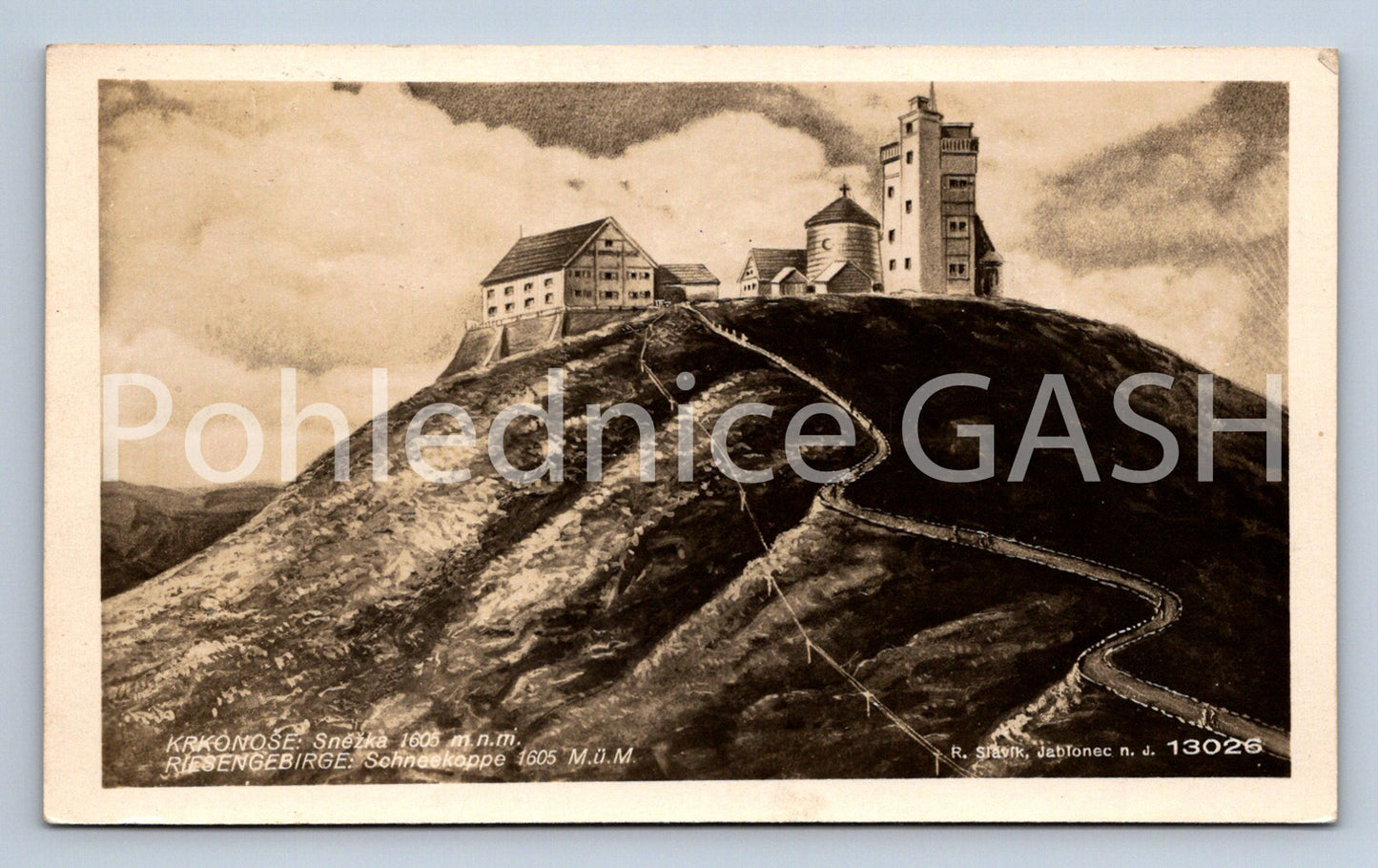 Postcard KRKONOSE MOUNTAINS - SNOW WHITE (ST4828)