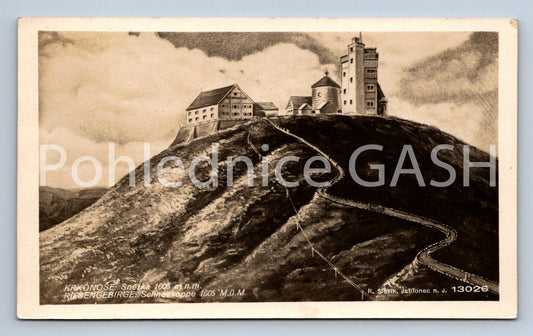 Postcard KRKONOSE MOUNTAINS - SNOW WHITE (ST4828)