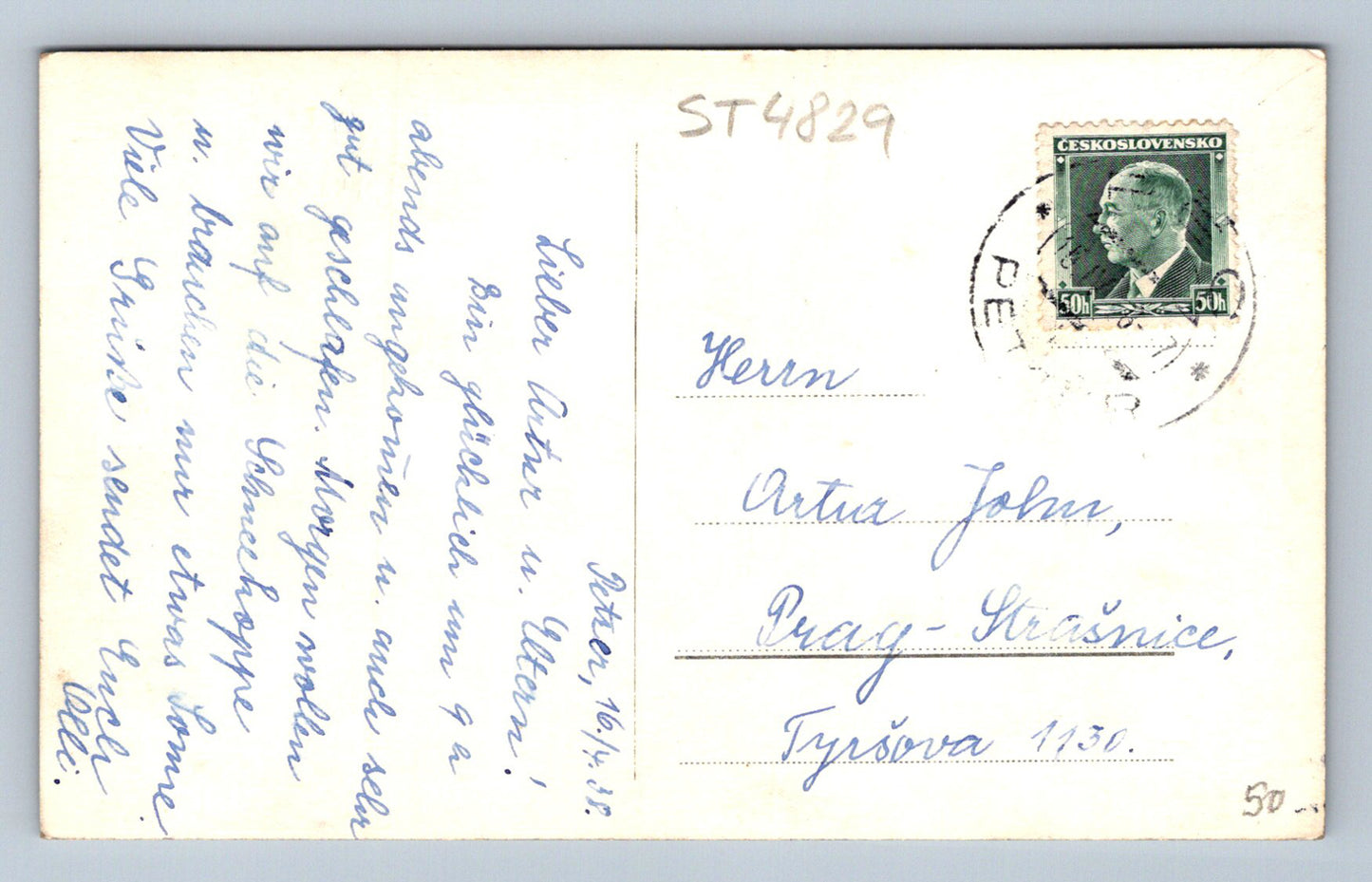 Postcard KRKONOSE - IN THE BLUE VALLEY (ST4829)