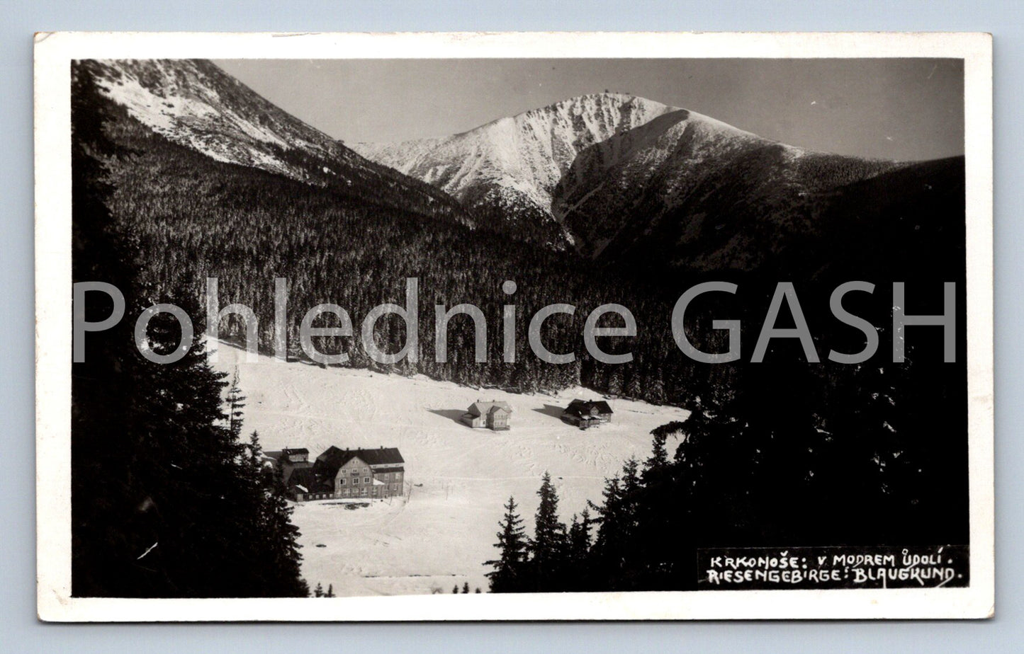 Postcard KRKONOSE - IN THE BLUE VALLEY (ST4829)