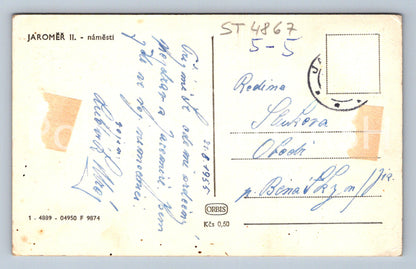 Postcard JAROMĚŘ (ST4867)