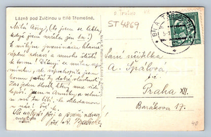 Postcard LÁZNĚ POD ZVIČINOU (ST4869)