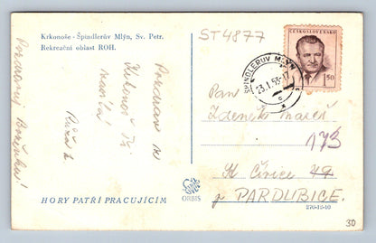 Postcard KRKONOSE (ST4877)